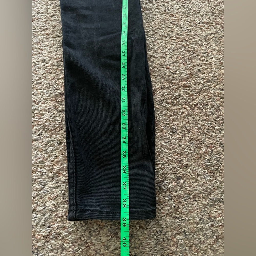 Something Nouveau Produced by Edwin Black Slim Jeans with Leather Patch - Picture 9 of 9